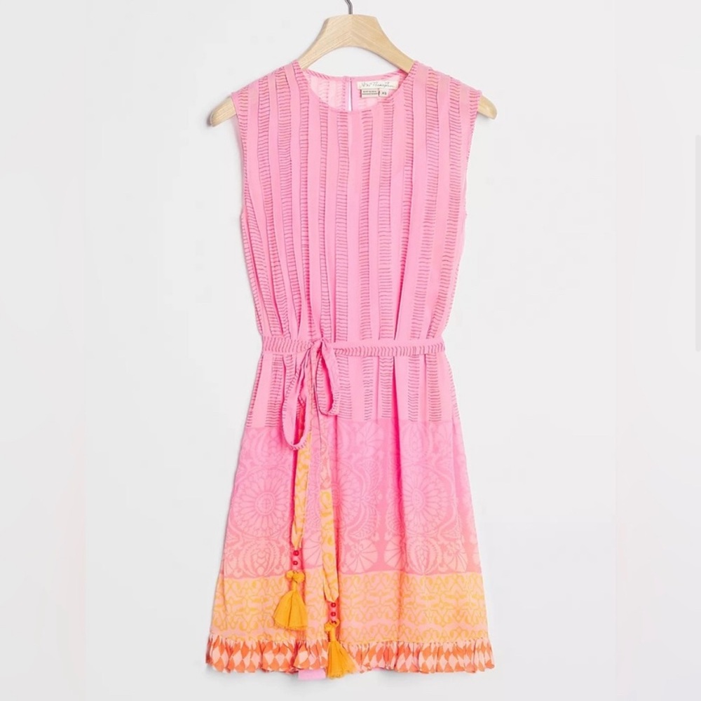 Anthropologie Lucile Dress XS Pink. Summer Party Dress. 🥳☀️😎